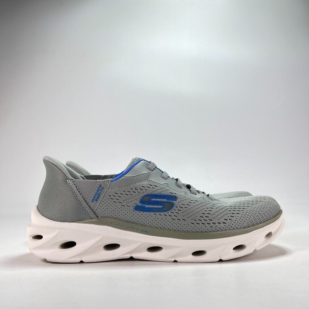 Skechers Hands Free Swift Fit Gray Blue Slip-On Sneakers 179341 Women’s Size 9